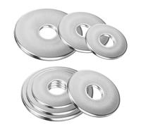 Drenky M5 Washers for Screws Thickness 1.5mm 304 Stainless Steel Washer 20 Pcs Waterproof and Wear-Resistant M5 x 18mm Flat Sealing Gasket