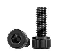 Drenky M8 X 16mm Allen Socket Cap Head Cylinder Screw - Black SUS 304 Hexagon DIN 912 (ISO 4762) Bolts, Pack of 10