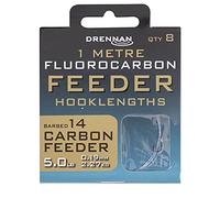 Drennan 1m Fluoro Feeder Carbon Feeder Rigs Barbed: 14