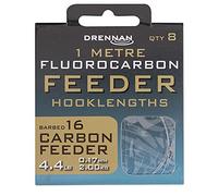 Drennan 1m Fluoro Feeder Carbon Feeder Rigs Barbed: 16