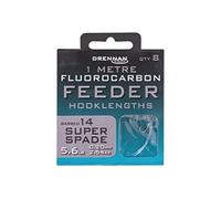 Drennan 1m Fluoro Feeder Super Spade Rigs Barbed: 14