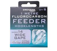 Drennan 1m Fluoro Feeder Wide Gape Rigs Barbed: 14