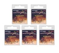 Drennan Acolyte PTFE Coated Spade End Barbless Maggot Plus Hooks: 14