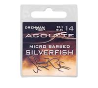 Drennan Acolyte Silverfish Hooks Micro Barbed Size 14 Qty 10