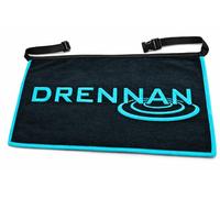 Drennan Apron Towel, Fishing Towel with Adjustable Waist Strap, Highly Absorbent Material, Black with Blue Trim, 50cm x 80cm