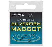 Drennan Barbless Silverfish Maggot Hooks : 14