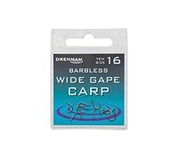 Drennan Barbless Wide Gape Carp Hooks - Size 12