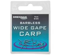 Drennan Barbless Wide Gape Carp Hooks - Size 8