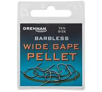 Drennan Barbless Wide Gape Pellet Hooks Size 16 Qty 10