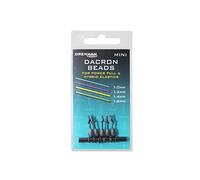 Drennan Dacron Beads Mini | Pole Fishing Elastic Connectors | Lightweight and Anti Tangle | Pushes Line Away from the Pole Tip | Fit Elastics 1.0mm to 1.6mm | Code TOAD01