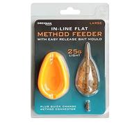 Drennan In-Line Flat Method Feeder & Mould - Large 25g