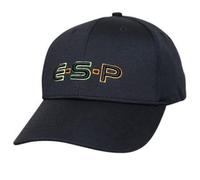 Drennan ESP Baseball Cap Black | Carp Fishing Cap | 3D Embroidered Logo | One Size Fits All with Rear Hook and Loop Adjustment | Soft and Comfortable Material | Curved Peak for Protection