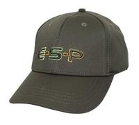 Drennan ESP Baseball Cap Olive Green | Carp Fishing Cap | 3D Embroidered Logo | One Size Fits All with Rear Hook and Loop Adjustment | Soft and Comfortable Material | Curved Peak for Protection