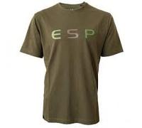 Drennan ESP T-Shirt Camo Logo Large | Carp Fishing T-Shirt Constructed from Super Soft Material | 100% Cotton | Subtle Tonal Camo ESP Chest Logo | Regular Sizing and Comfortable Fit