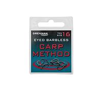 Drennan Eyed Barbless Carp Method Hooks Size 16 Qty 10