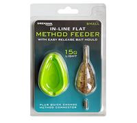 Drennan In-Line Flat Method Feeder & Mould - Small 15g