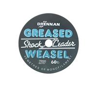 Drennan Greased Weasel Shock Leader 40m Spools: 40lb Grey