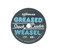 Drennan Greased Weasel Shock Leader 40m Spools: 60lb Grey