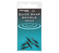 Drennan Quick Snap Swivels Pack Of 6 For Fishing: 12