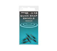 Drennan Quick Snap Swivels Pack Of 6 For Fishing: 12