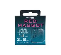 Drennan Red Maggot Hooks To Nylon - 16 to 3lb 8oz