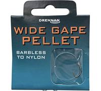 Drennan Wide Gape Pellet Hooks To Nylon - Size 16 to 3lb 8oz - Barbless - Qty 8