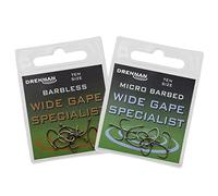 Drennnan Wide Gape Specialist Micro Barbed Hooks Size 16 Qty 10