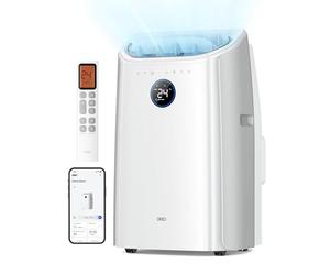 DREO 10000 BTU Portable Air Conditioner, 3-in-1 Cool/Fan/Dry Quiet AC Unit for Bedroom/Office, Smart App/Voice/Remote Control, Drainage-Free, Universal Window Kit, 3.2L/H Dehumidification, AC515S