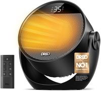 Dreo 1500W Portable Electric Heater for Home, 60° Adjustable Tilt, 10.5ft/s Fa