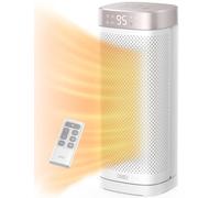 Dreo 16 Inch Electric Heater, Energy Efficient Space Heaters with Thermostat, 70° Oscillating Remote Control 3-Mode Tip-over & Overheat Protection, Silent Ceramic Fan Heater for Home