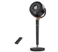 DREO 20 dB Standing Fan for Bedroom, 120°+120° Omni-directional Cooling Fans, 90 ft Circulator With Remote, DC Motor Pedestal Fans, 35-40" Adjustable Height Electric Fan, 8 Speeds, 3 Modes, 8H Timer