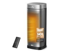 DREO 2000W Electric Heater, 70° Oscillating, 3 Heat Settings, 12H Timer, 34dB Quiet Ceramic Space Heaters, Portable, Remote Control, Thermostat, Energy Efficient, Tip-over & Overheat Protection, Home