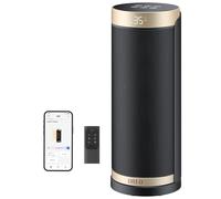 Dreo 2000W Smart Space Heater for Bedroom, 16 Inch Portable Heaters with 70°Oscillation, Electric Heater, with Thermostat & Remote, 3-Mode 3-Speed, 12H Timer for Office Home, Solaris Slim H3S