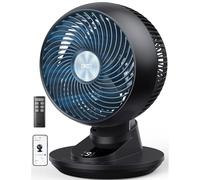 DREO 20dB Smart Desk Fan for Bedroom, 90°+90° Oscillation, Silent cooling Air Circulator, Powerful DC Motor with 85ft Airflow, 9 Speeds, 6 Modes, 1-12H Timer, App & Voice Control, Home & Office
