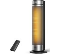 Dreo 23 Inch Space Heater, 2000W Silent Electric Heaters for Bedroom with Remot