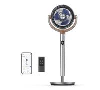 Dreo 23dB Silent Smart Standing Fan, 120°+120° Oscillating Pedestal Fans for Bedroom, Room Cooling Fan with 85ft Reach, ALexa Remote Control, 8 Speeds, 6 Modes, 12H Timer, 40 Inch Adjustable Height