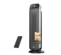 Dreo 25 Inch Electric Heaters for Home, 70° Oscillating Fan Heater with Remote, 25dB Silent Ceramic Space Heater for Large Room, Low Energy, 3-Mode 3-Speed, Timer, Overheating&Tip-Over Protection