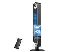 DREO 42 Inch Tower Fan, DC Motor Energy Saving Standing Fans for Bedroom, 8.2m/s High-Velocity Cooling Fans, 9 Speeds, Sleep/Auto/Natural/Normal Modes, 25dB Silent Fan, 90° Oscillating, 12H Timer