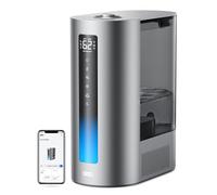 DREO 6L Smart Humidifier for Bedroom, 28dB Quiet, 60H Runtime, Cool & Warm Mist, Top Fill with 360° Rotating Nozzle, Humidity Sensor, Baby, Indicator Light, Essential Oil Tray, App, Alexa & Google