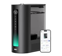 DREO 6L Smart Humidifier for Large Room, Warm and Cool Mist for Bedroom Baby, 60H Timer, High Precision Humidity Sensor, Indicator Light, Oil Diffuser for Home, Plants, Works with Alexa, Black