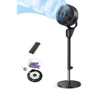Dreo 80ft Electric Standing Fan for Bedroom, 25dB Silent Pedestal Fan