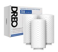 DREO Demineralization Cartridge 3-Pack for Humidifiers, Compatible with DREO Humidifiers HM512S/713/713S/717S, Prevent Mineral Build-up, Filter Hard Water, and Eliminate White Dust Effectively