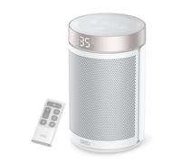 Dreo Electric Heater, 1500W Energy Efficient Space Silent Room Heater, Portable Ceramic Fan Heaters, Thermostat 3 Modes 12H Timer, Overheat & Tip Over Protection, for Bedroom, Atom 316, White