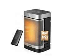 DREO Electric Space Heater, Portable Heaters for Home, 1500W PTC Ceramic Heater with Thermostat, Remote Control, 3 Mode 3 Speed, 1-12H Timer, Overheat & Tip-Over Protection, ECO-Mode