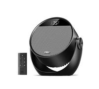 Dreo Fan Heater, Portable Electric Heaters for Bedroom with Thermostat, 60° Adjustable Tilt, 12H Timer, 7 Modes, Quiet Heater for Office and Room with Remote, Black