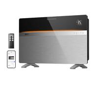 DREO Smart Convection Panel Heater for Bedroom, 2000W Electric Heater | Quiet Wind-Free, Energy Efficient, Remote Control, 24H Timer, Thermostat, Overheat Protection, IP24, Ideal for Bathroom Use