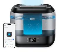 DREO Smart Humidifier for Bedroom Baby, 4L Cool Mist Humidifiers for Home, 28dB Quiet Humidifier, LED Display, Humidity Sensor, Oil Diffuser, 36H Runtime, Nightlight, Top Fill, Touch/APP/Voice Control