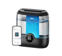 DREO Smart Humidifiers for Bedroom, 6L Top Fill Supersized Cool Mist Humidifier for Large Room, 60 Hour Runtime, Quiet Ultrasonic Humidifier for Plants, Indoor, Home, Night Light, Black