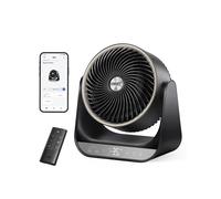 Dreo Smart Space Heater, Electric Heater for Whole Room Use with Remote, 12.14 ft/s Portable Heater for Indoor Use, 70° Oscillation, 3 Modes, 8 Safety Protections, Fast Heat for Bedroom, Office, Black