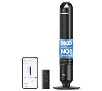 Dreo Smart Tower Fan for Bedroom, 25 dB Quiet Standing Fan with Air reach up to 29 ft, 4 Speeds & 3 Modes, 8H Timer, App, Alexa & Google Voice Control, 90° Oscillation, for Living Room, Home & Office